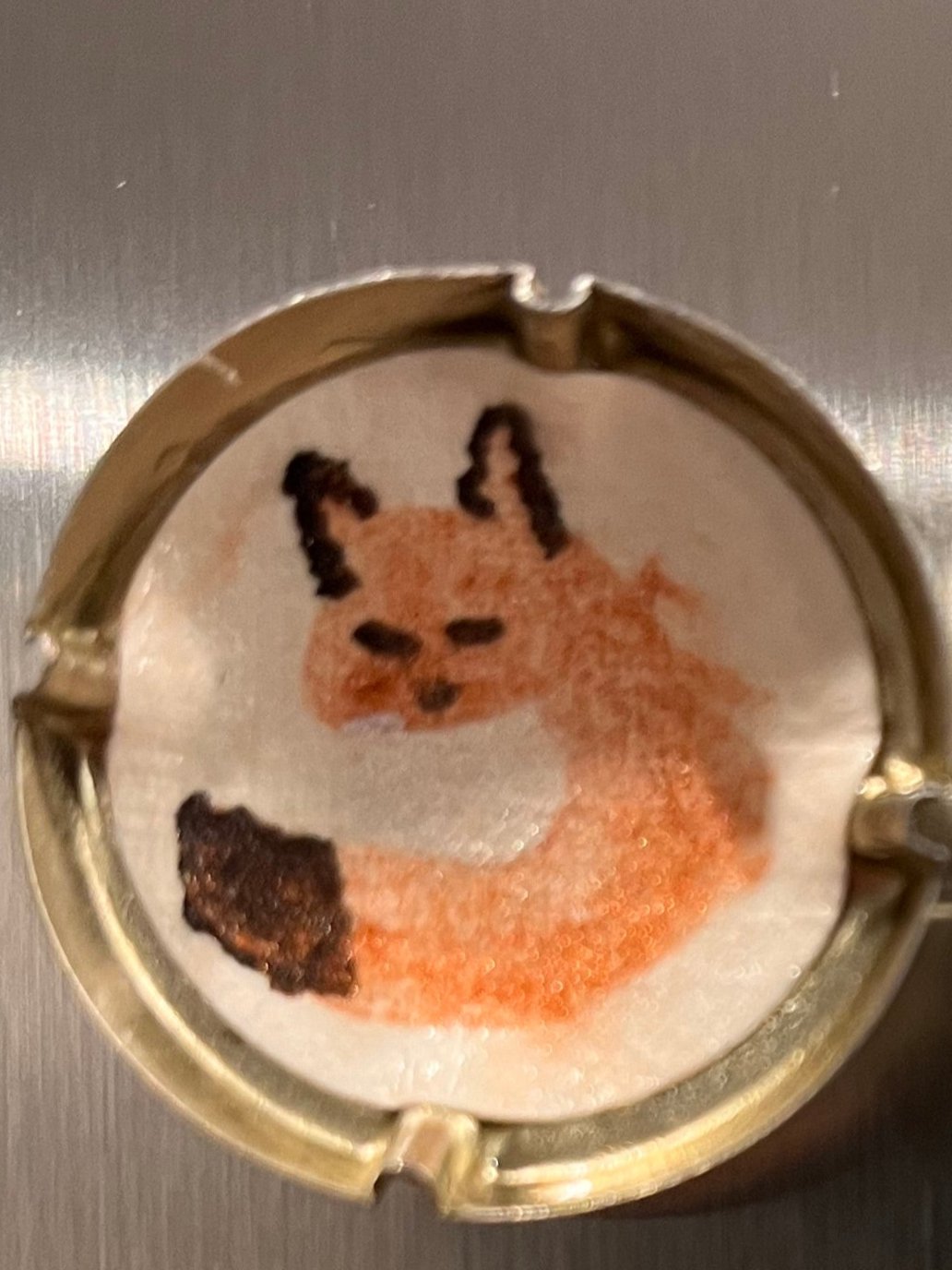 Upcycled Magnet Charm: Animal Watercolor Magnet (1 piece)