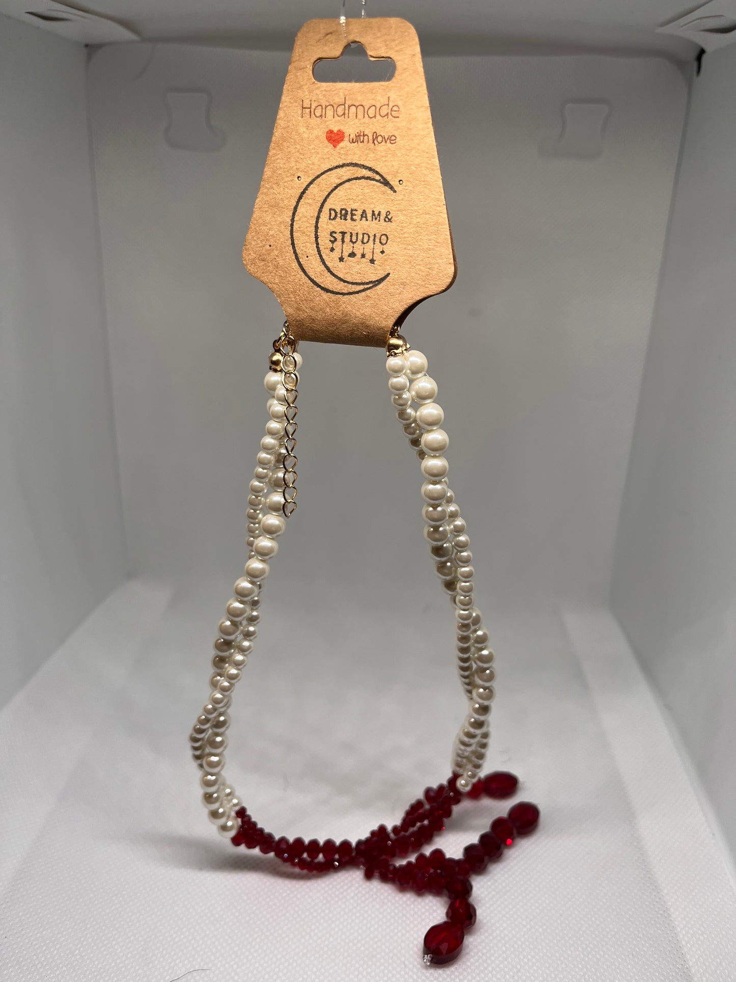 Halloween Bloody Pearl Choker Necklace