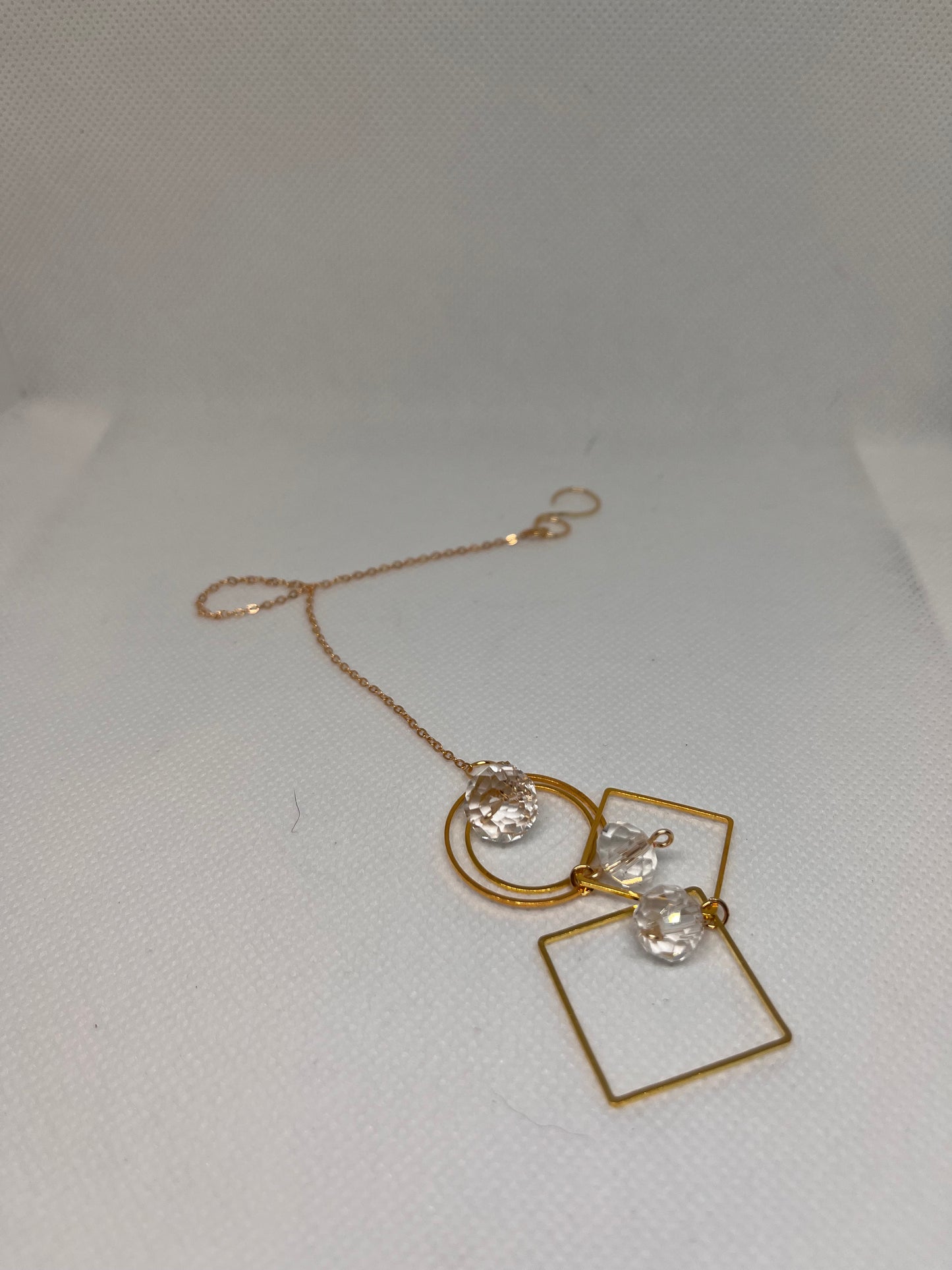 Iridescent Double Ring Sun-catcher Dangle w/ Hook