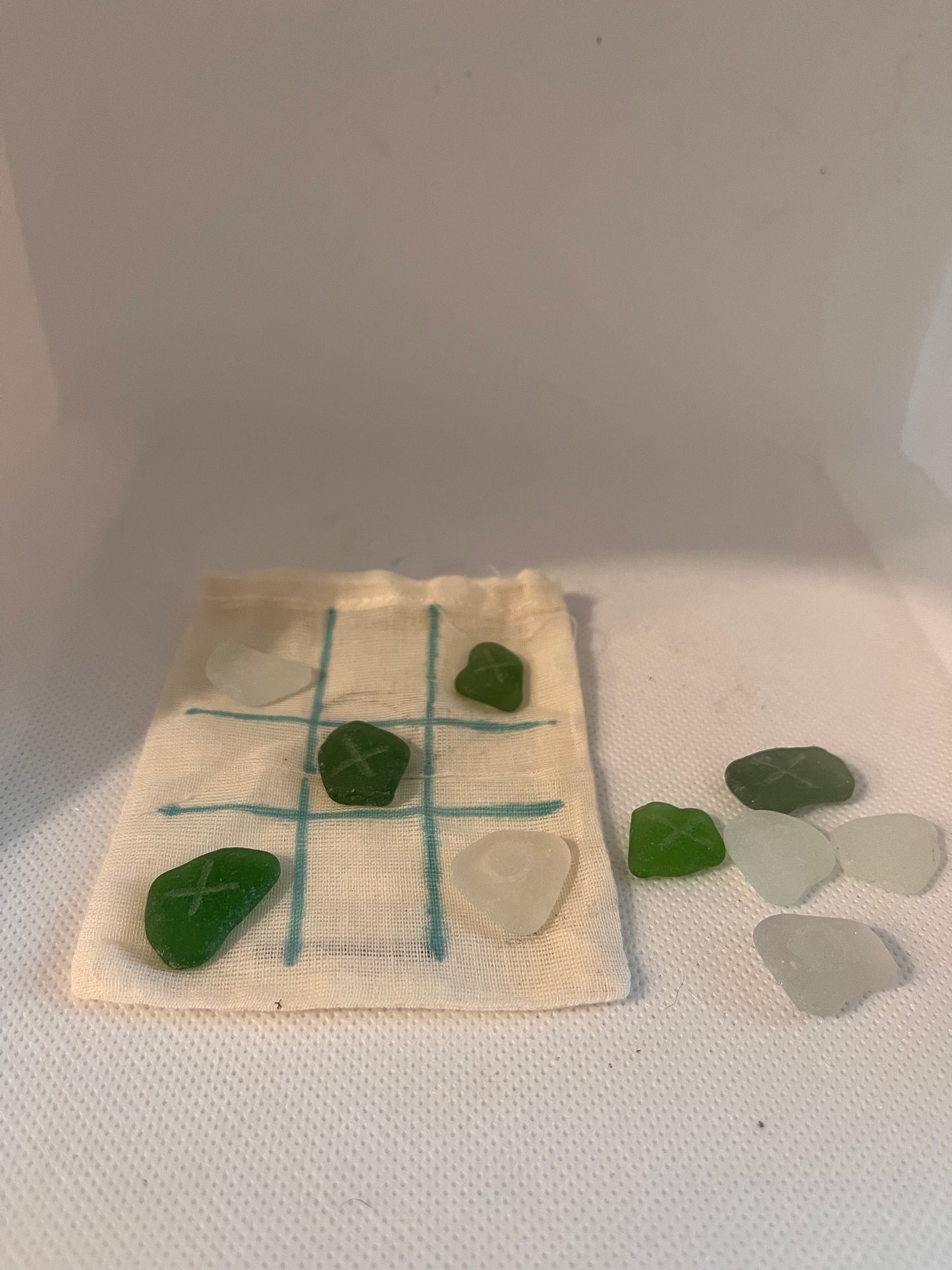 Sea Glass Traveling Tic Tac Toe
