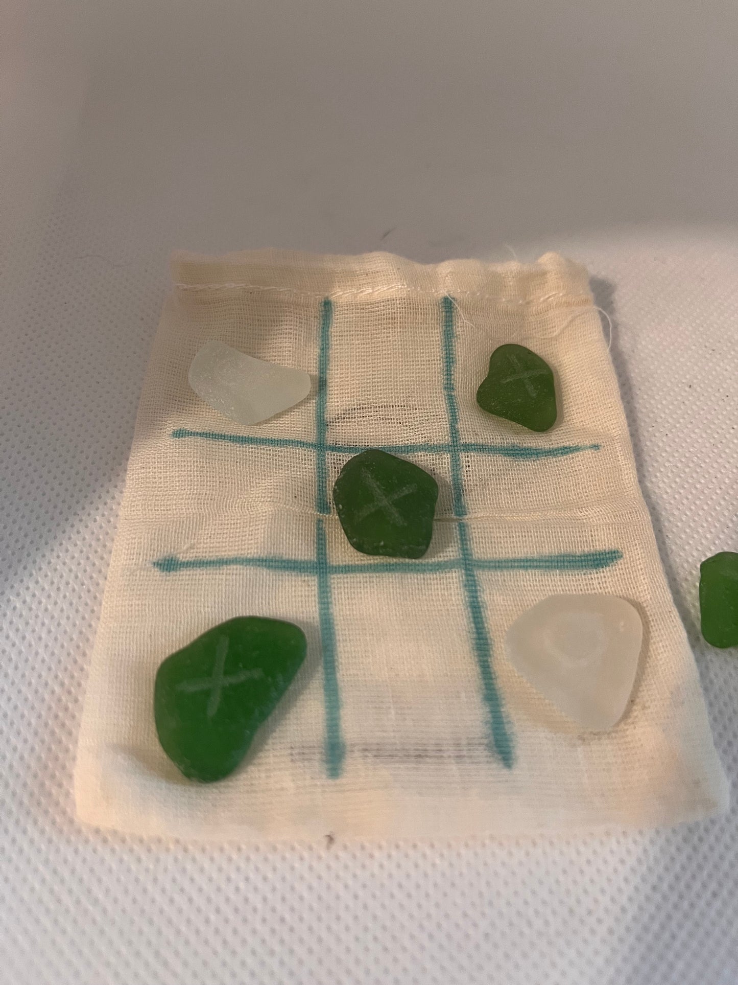 Sea Glass Traveling Tic Tac Toe