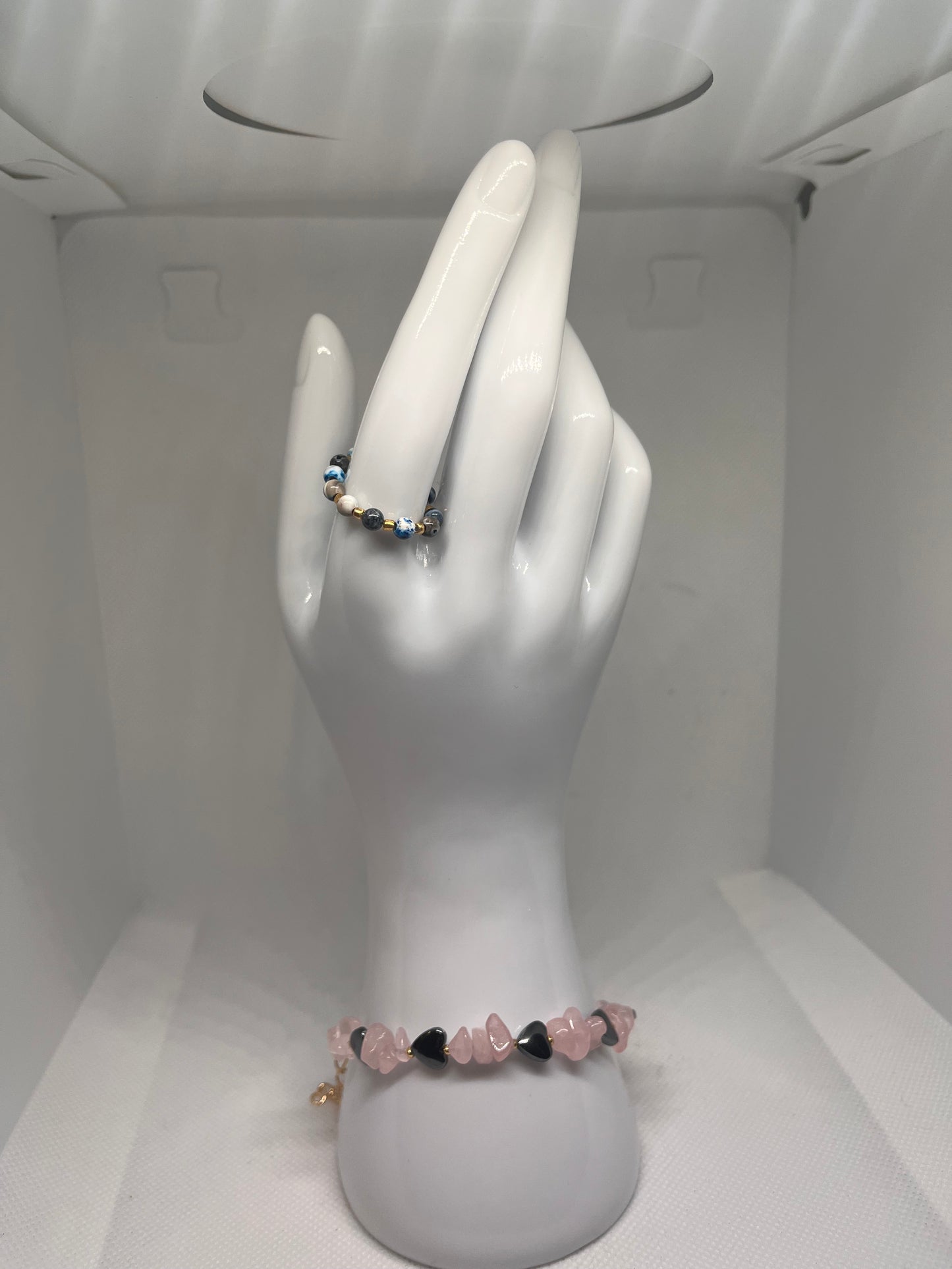 Gemstone Beaded Stretch Rings
