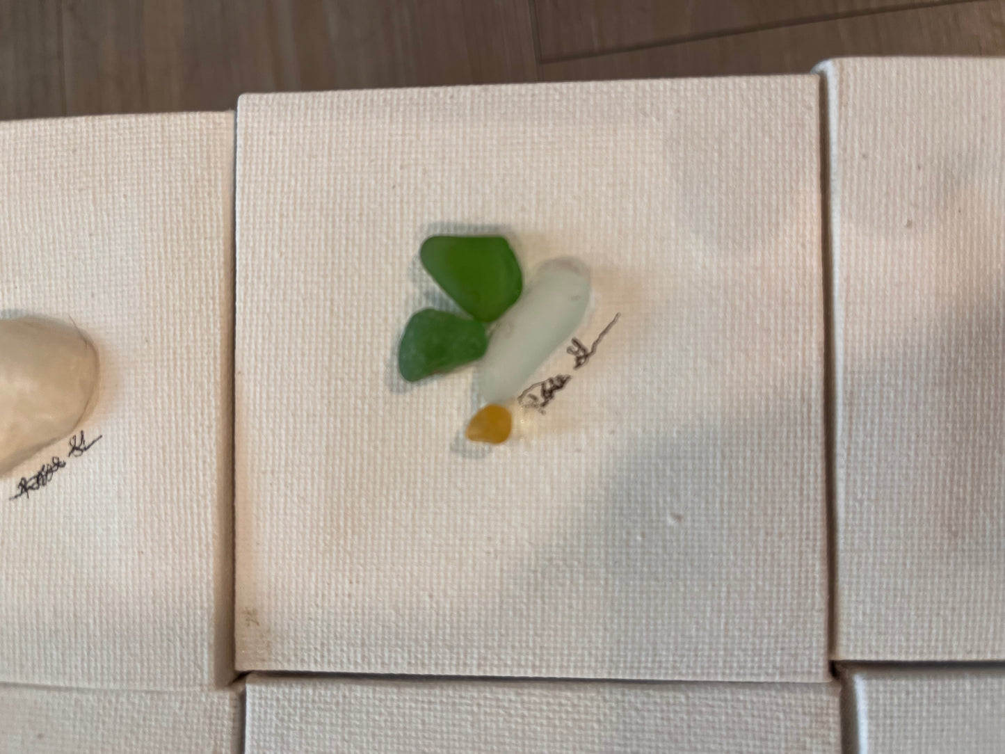 Beautiful 3x3 Sea Glass Art (1 pc)