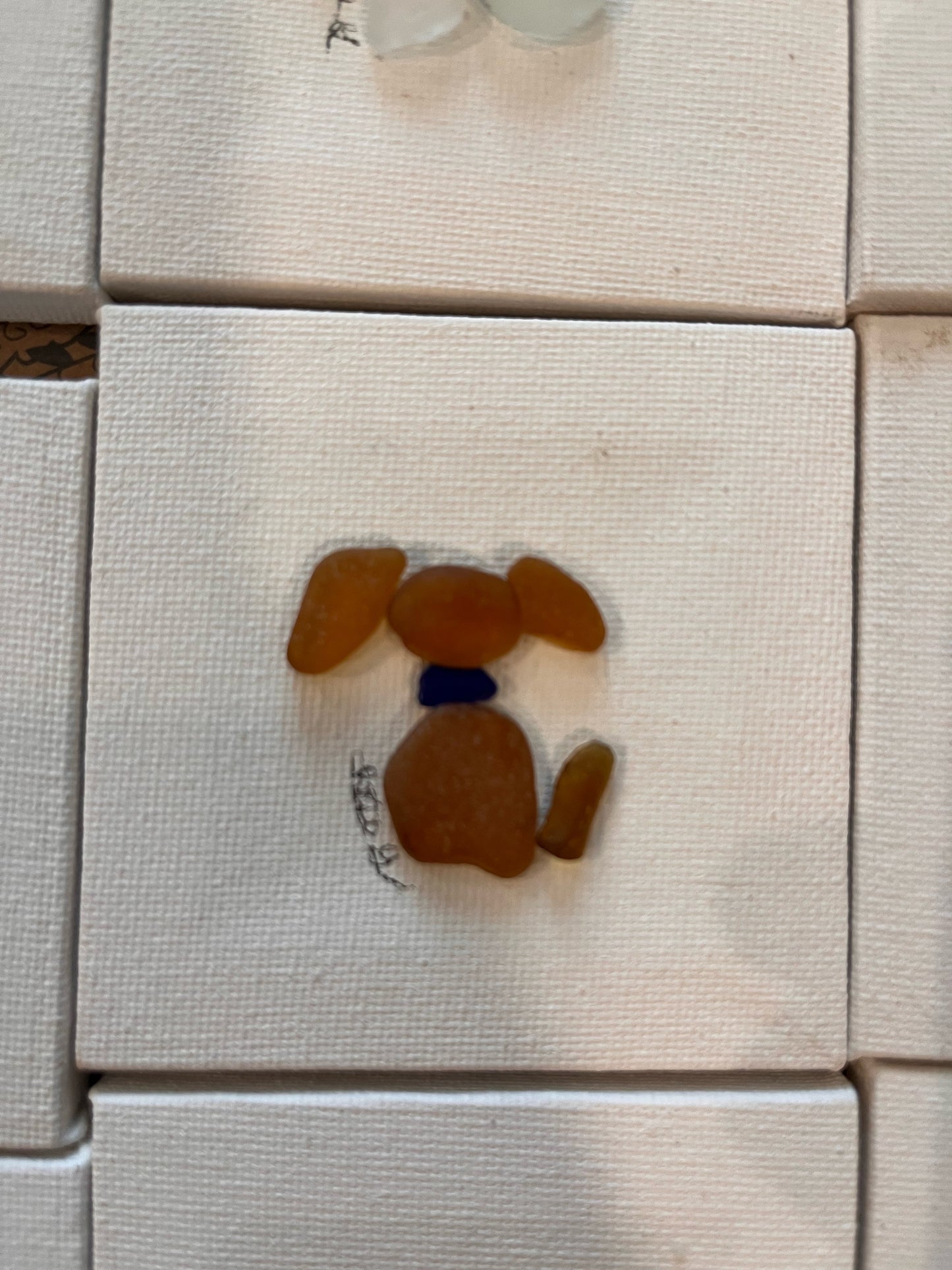Beautiful 3x3 Sea Glass Art (1 pc)