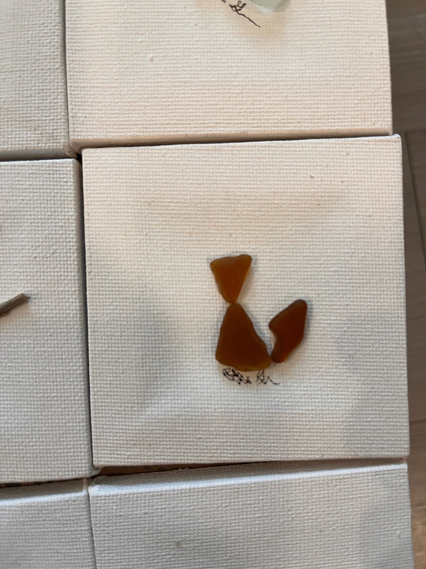 Beautiful 3x3 Sea Glass Art (1 pc)