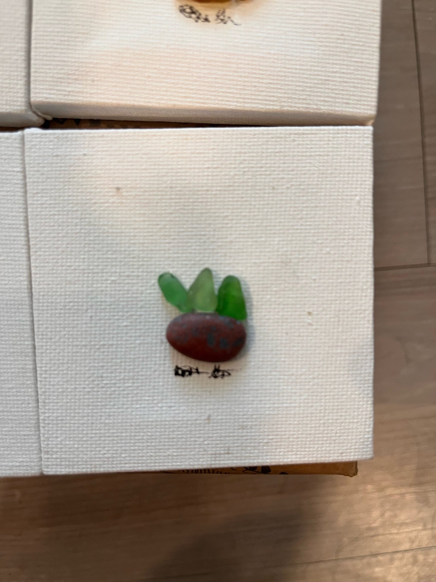 Beautiful 3x3 Sea Glass Art (1 pc)