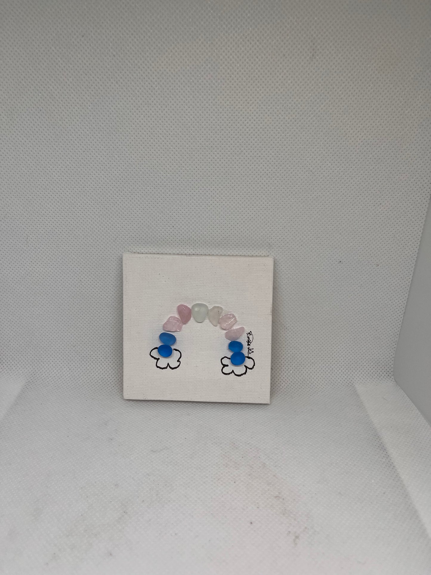 Beautiful 3x3 Sea Glass Art (1 pc)