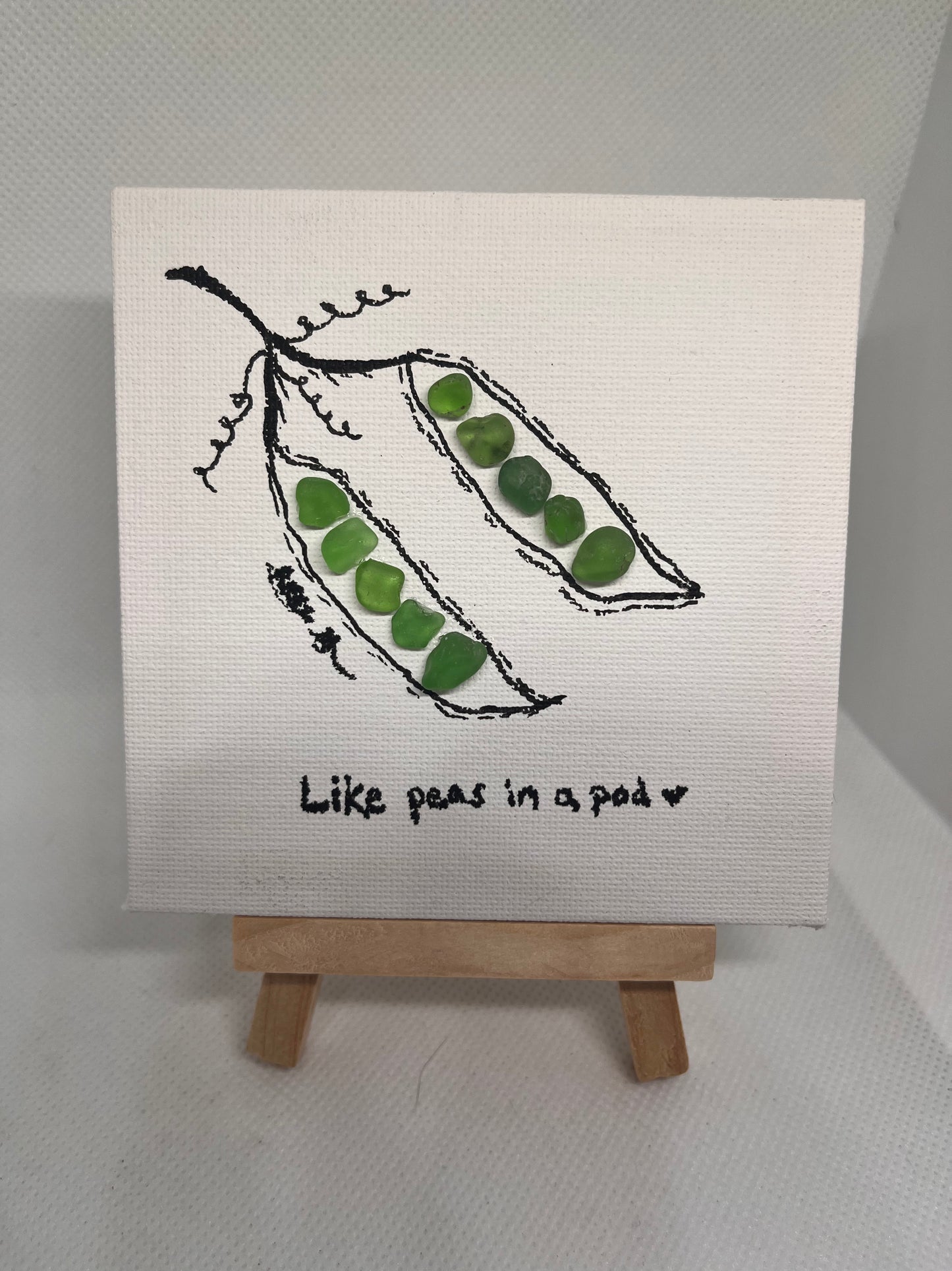 Beautiful 4x4 Sea Glass Art (1 pc)