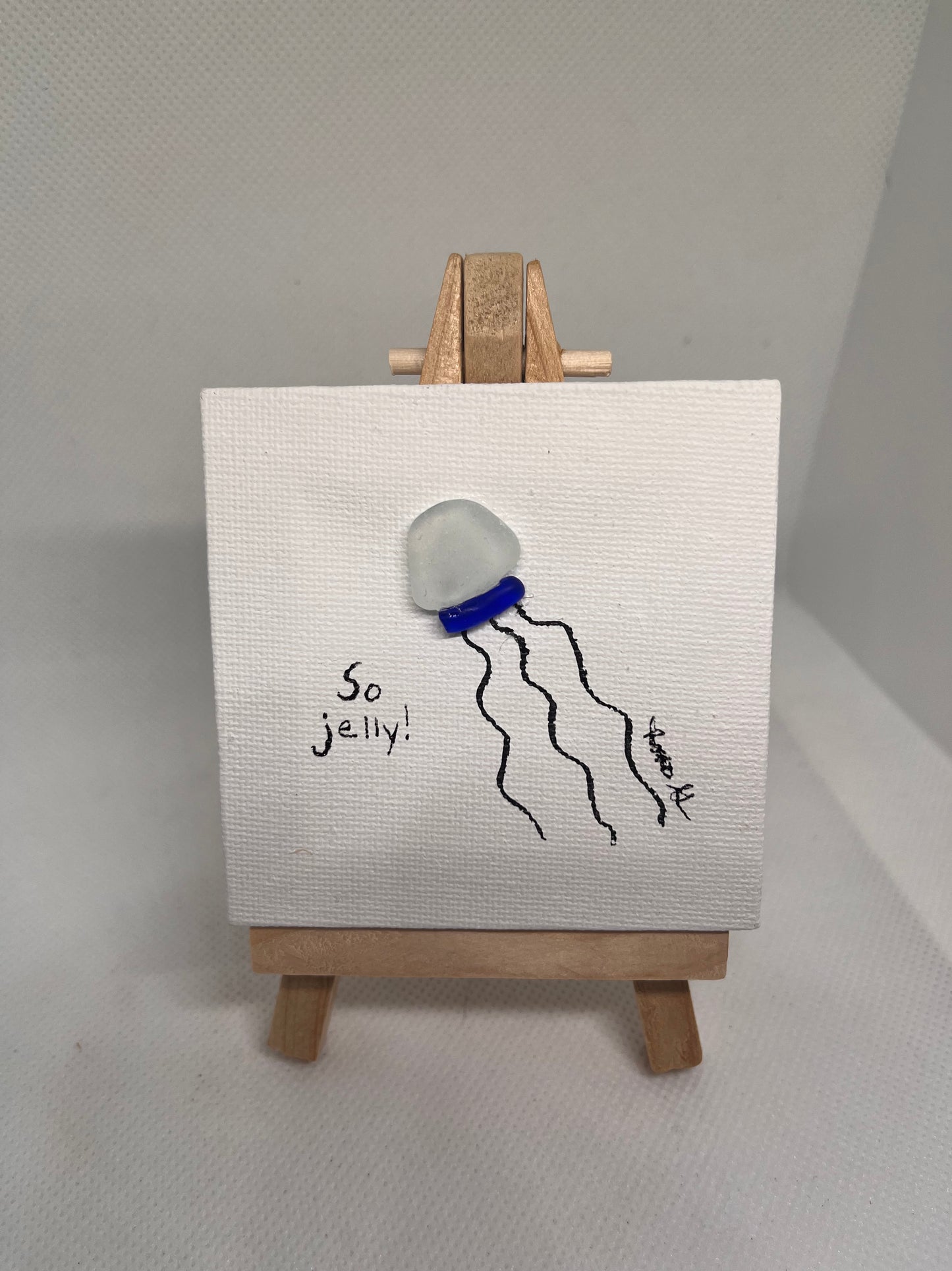 Beautiful 3x3 Sea Glass Art (1 pc)
