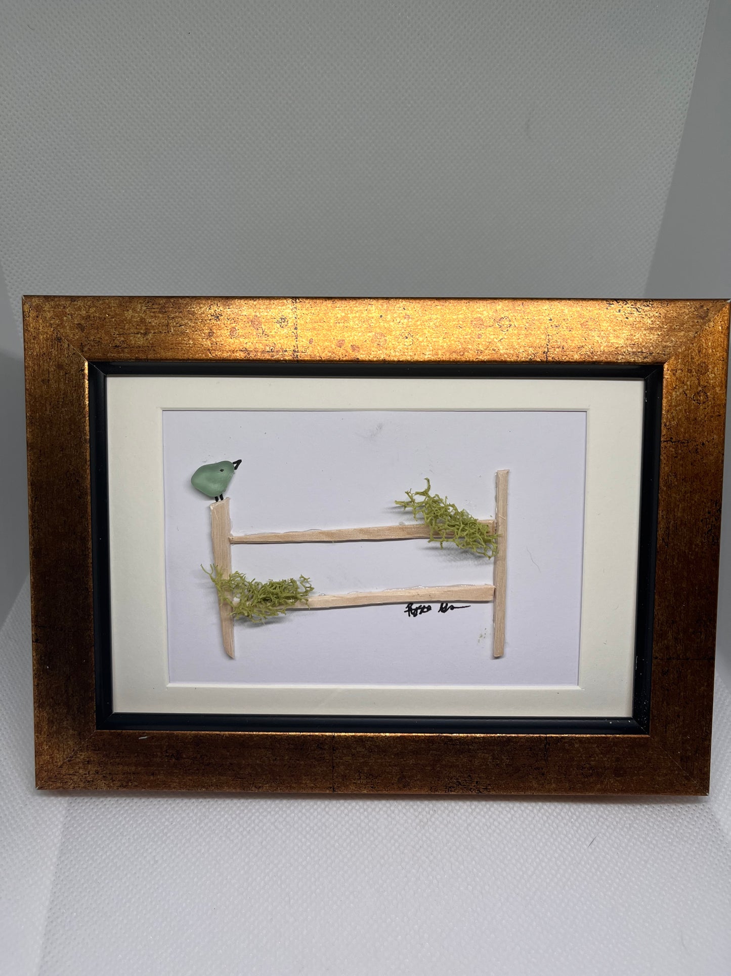 Beautiful 4x6 sea glass art (1 pc)