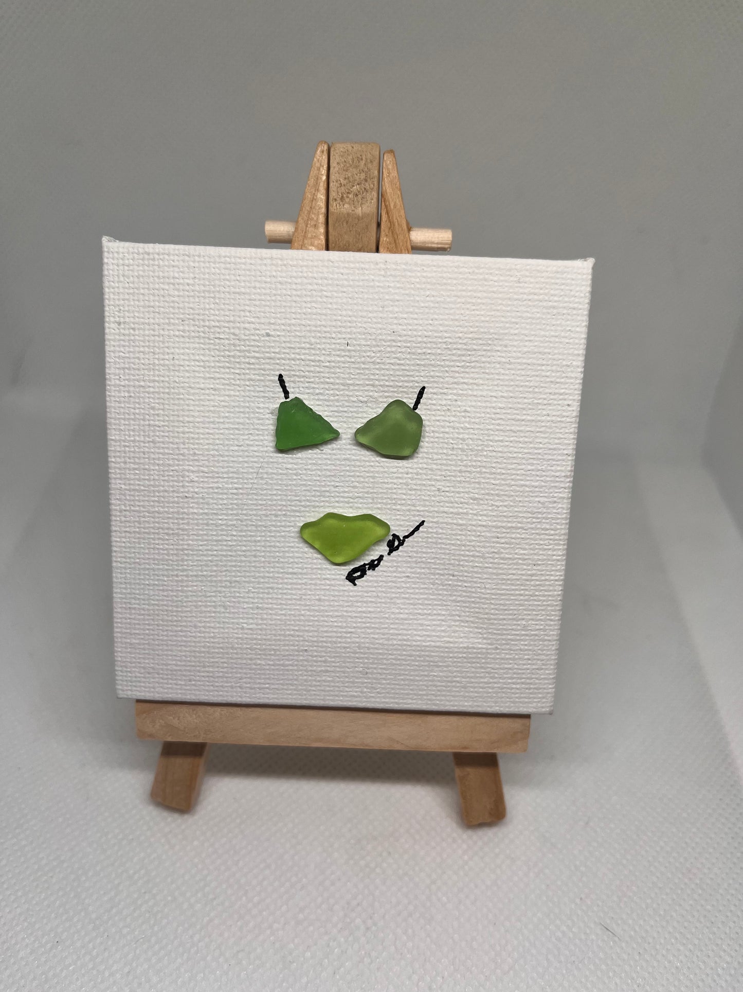 Beautiful 3x3 Sea Glass Art (1 pc)
