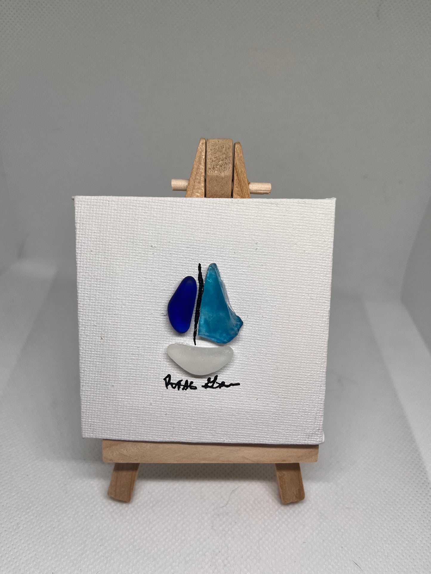 Beautiful 3x3 Sea Glass Art (1 pc)