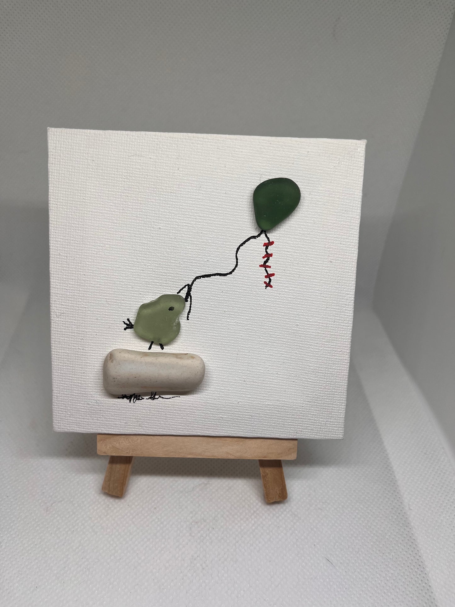 Beautiful 4x4 Sea Glass Art (1 pc)