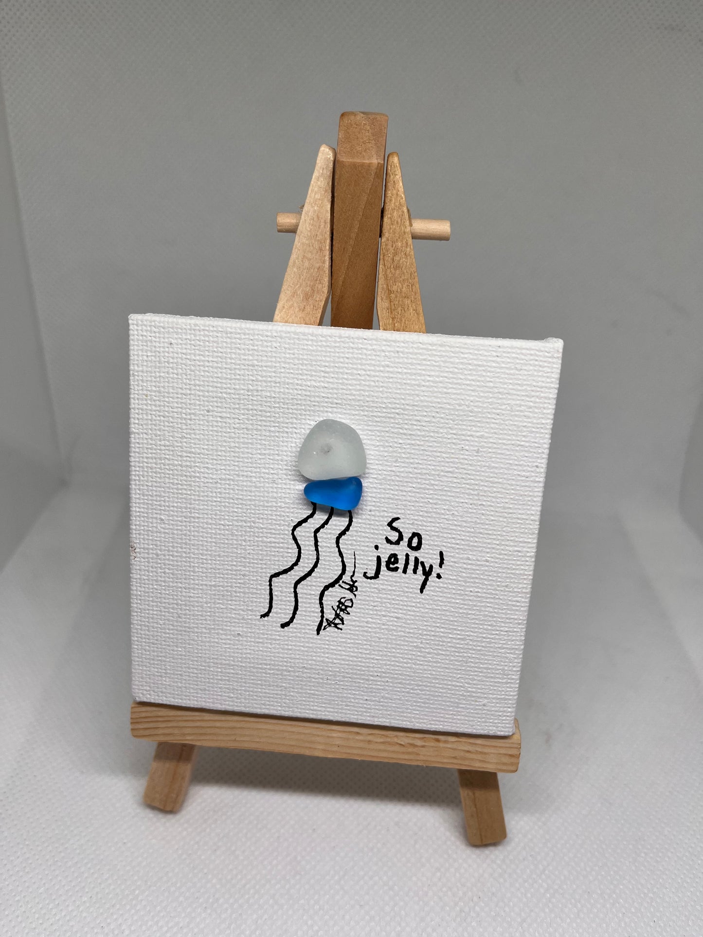 Beautiful 3x3 Sea Glass Art (1 pc)