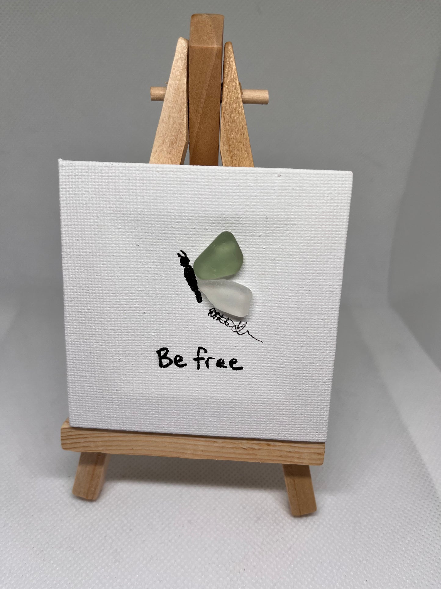 Beautiful 3x3 Sea Glass Art (1 pc)