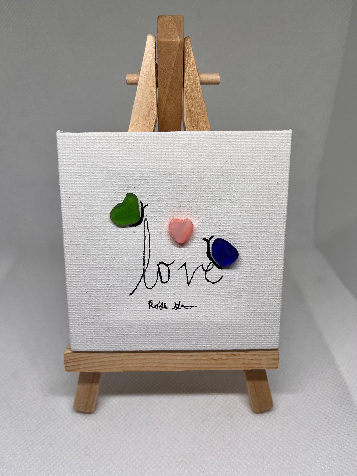 Beautiful 3x3 Sea Glass Art (1 pc)