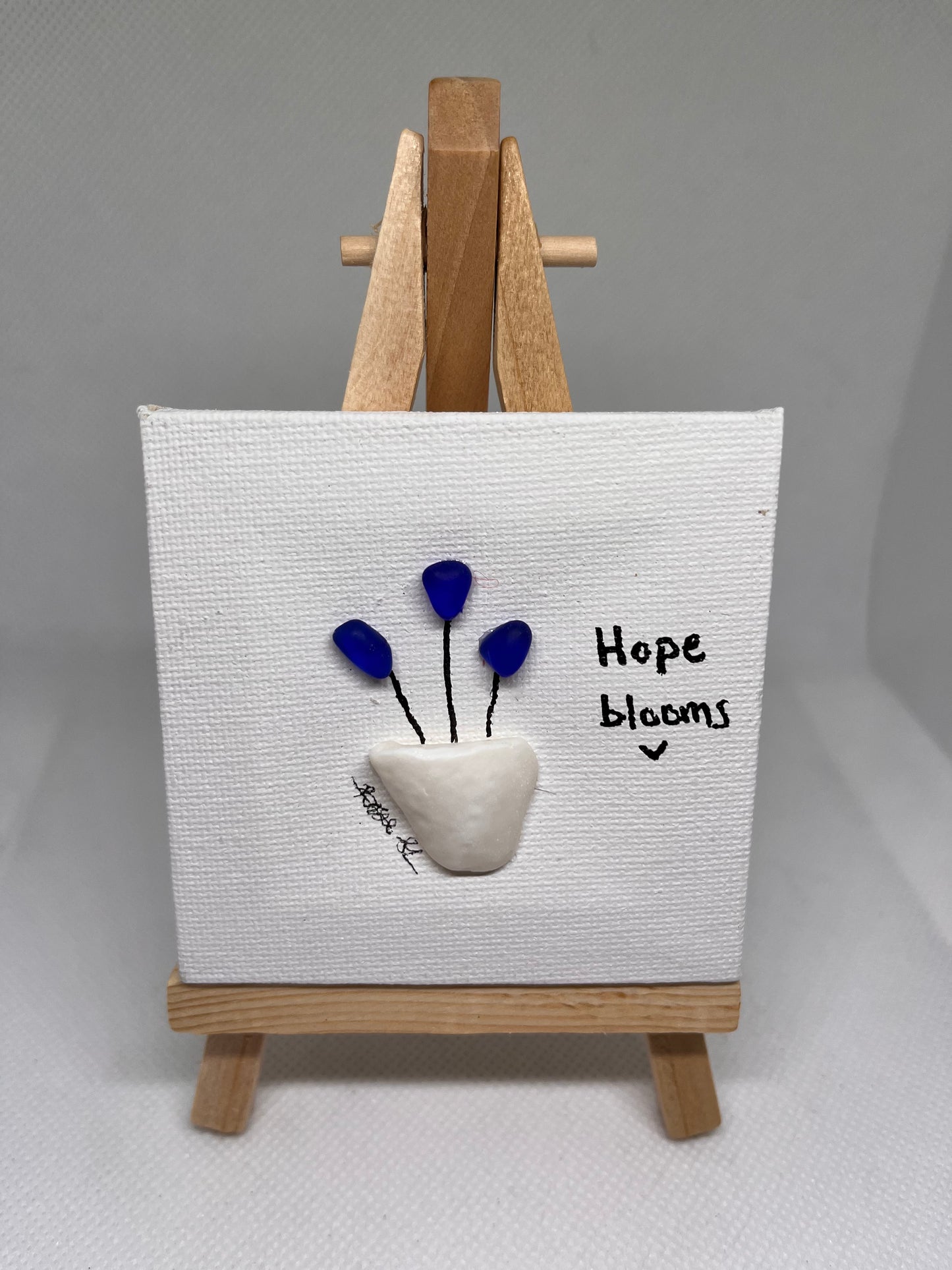 Beautiful 3x3 Sea Glass Art (1 pc)