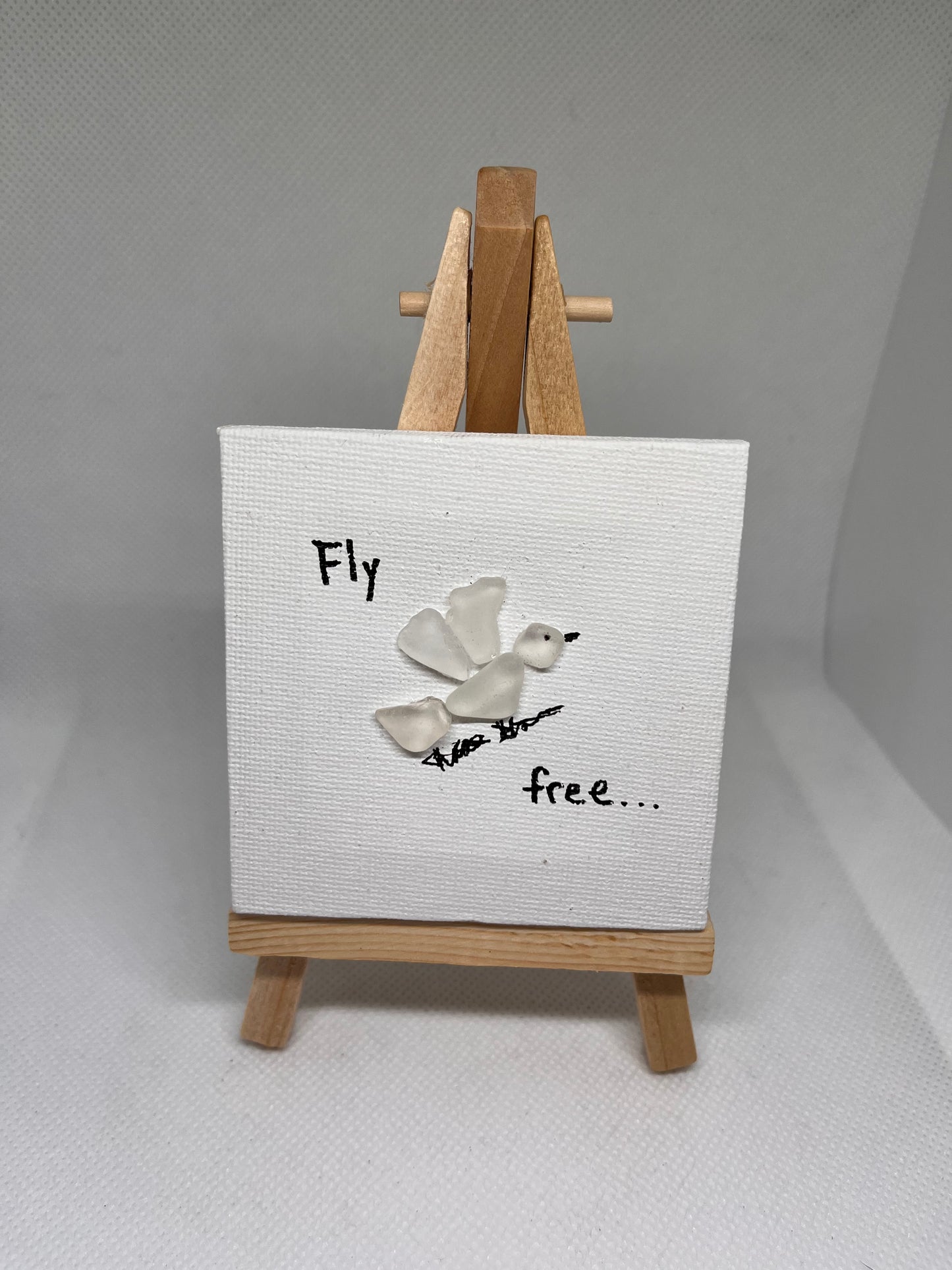 Beautiful 3x3 Sea Glass Art (1 pc)