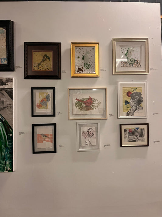 Three Pieces of Our Sea Glass Art are in the Mint Museum!!