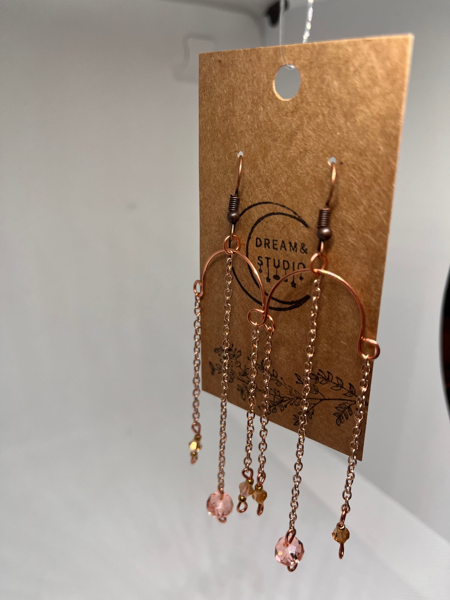 Boho Arched Loop Dangle Chain Earrings
