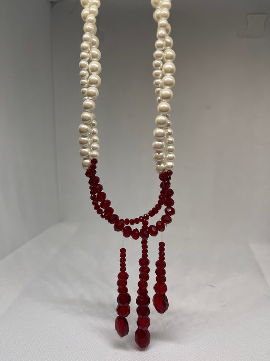Bloody Pearl Choker Necklace