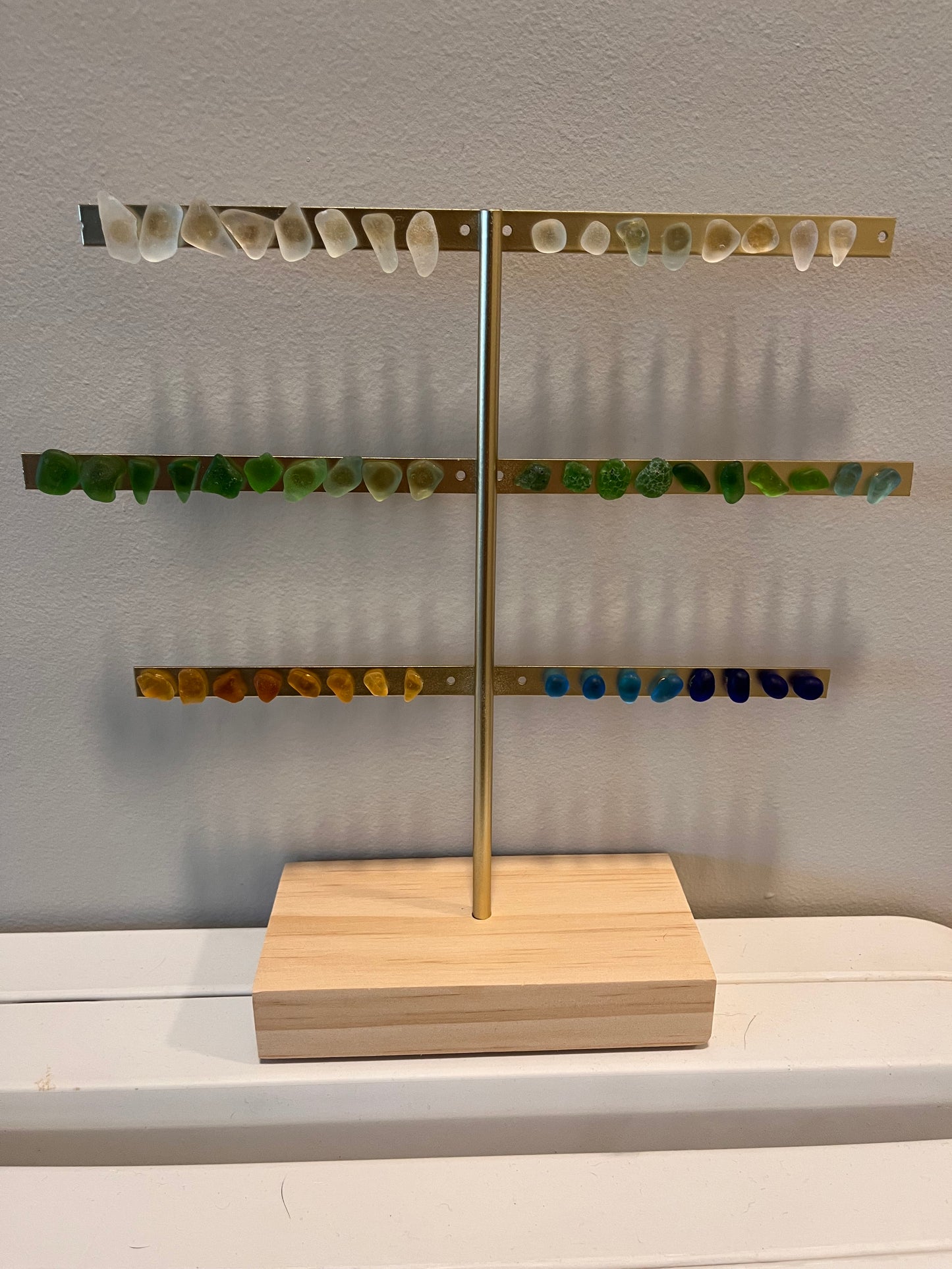 Sea Glass Earring Studs (1 pair) - Various Styles