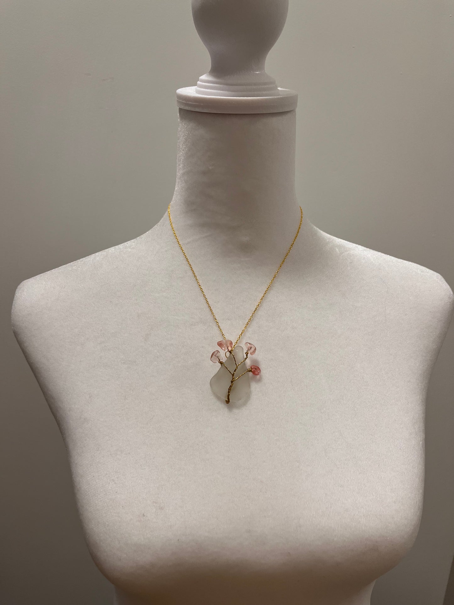 Tree of Life Sea Glass Necklace