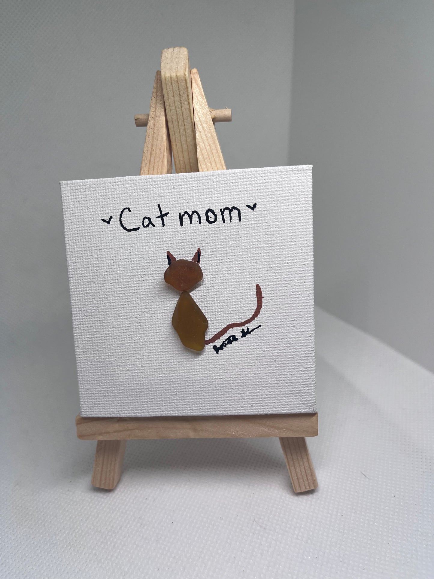 Beautiful 3x3 Sea Glass Art (1 pc)