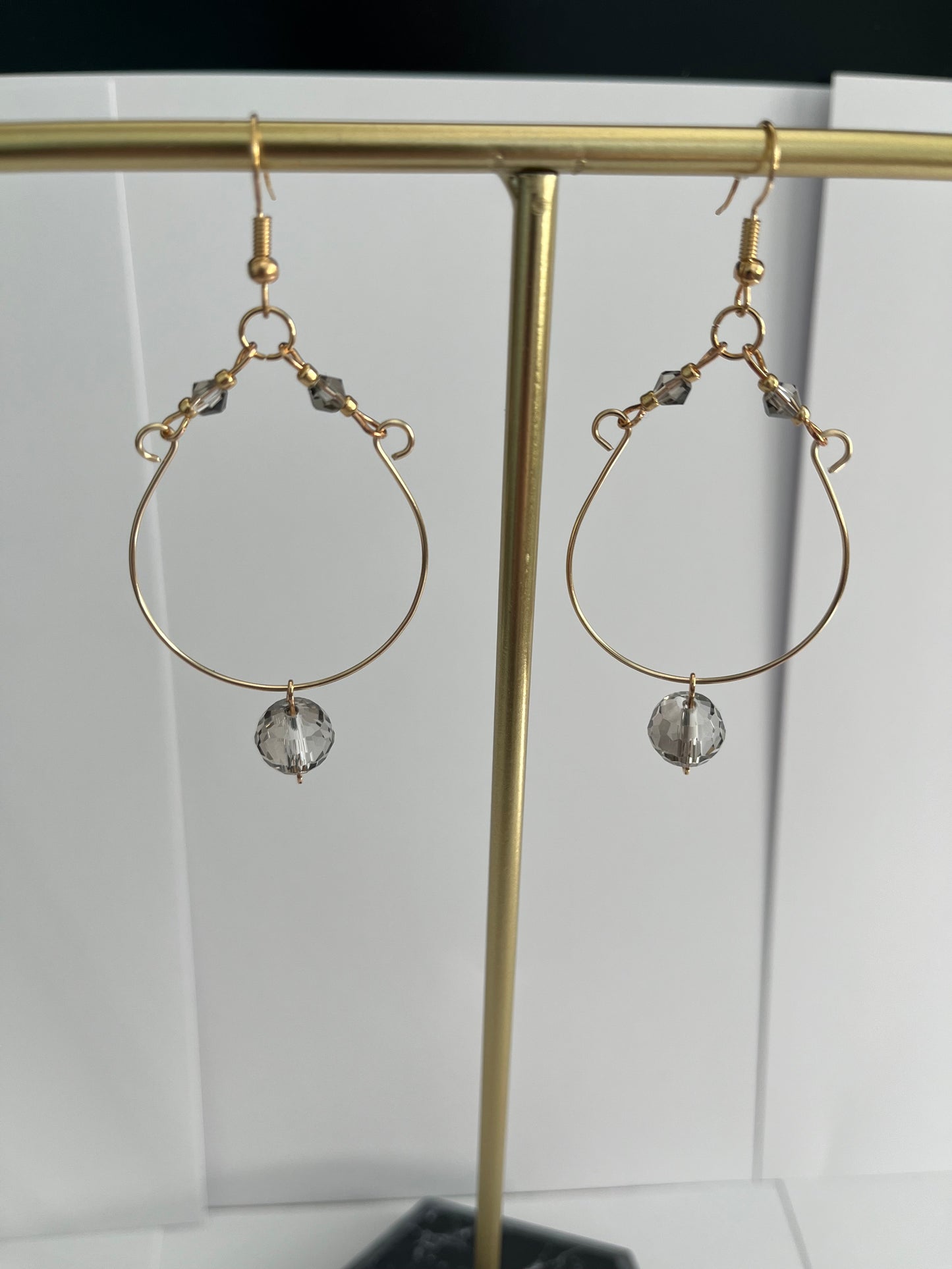Boho Chic Beaded Hoop Earrings