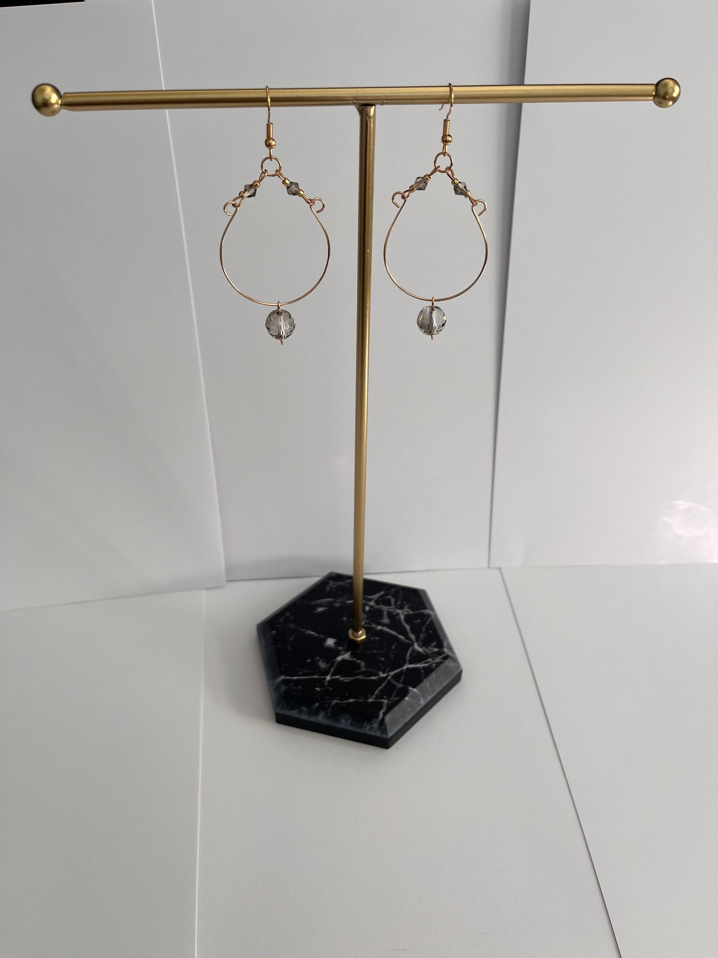 Boho Chic Beaded Hoop Earrings